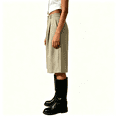 thumbnail image 4 of Asgosdo Bermuda Shorts for Women High Waisted Button Knee Length Casual Business Dress Shorts with Pockets, 4 of 6