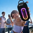 thumbnail image 5 of Portable Bluetooth Speaker, IPX7 Waterproof, Wireless, Big Sound, Deep Bass, Dual Pairing, 30H Playtime, Colorful RGB Lights, IPX7 Waterproof, TWS pairing for Outdoor/Home/Party, Gift, Black, 5 of 9
