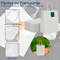 thumbnail image 4 of Kit de 50 Bolsas de Papel Kraft Bluelander, Blanco, 4 of 5
