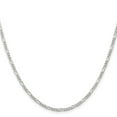 thumbnail image 2 of 925 Sterling Silver Figaro Chain Styles Necklace 2.25 mm 28 inch, 2 of 4