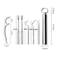 thumbnail image 4 of Púa de Bolsillo de Acero inoxidable Yuyangstore portátil, 4 of 8