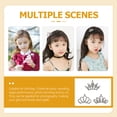 thumbnail image 4 of Shisuyan 3Pcs Kids Rhinestone Tiaras Hair Comb Girls Hair Accessories Hair Piece Headpiece, 4 of 8