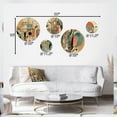 thumbnail image 4 of Designart "Mid-Century Boho Elegance in Gold" Minimalism Metal Wall Art Set of 5 Piece, 4 of 5