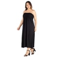 thumbnail image 3 of Plus Size Strapless Empire Waist Maxi Dress, 3 of 7
