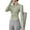 Mint Green, variant on Women's Athletic Jackets Cropped Long Sleeve Workout Tops Yoga Zip up Jackets Gym Tops Golf Shirts