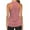 - Pink, variant on TANGNADE Women Workout Yoga Pleated Gym Shirts Athletic Racerback Tank Tops