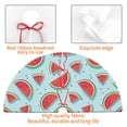thumbnail image 4 of Lsque Watermelon Print Christmas Tree Skirt, Tree Skirt with Ties or Velcro, Perfect for Holiday Decorations, Halloween, and New Year-30", 4 of 7