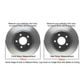 thumbnail image 3 of Detroit Axle - Brake Kit for 2005 2006 2007 Nissan Murano Drilled Slotted Brake Rotors Ceramic Brakes Pads Front and Rear Replacement, 3 of 8