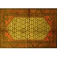 thumbnail image 1 of Ahgly Company Machine Washable Indoor Rectangle Persian Yellow Traditional Area Rugs, 2' x 4', 1 of 4