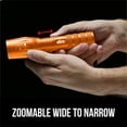 thumbnail image 6 of GORILLA GRIP LED Tactical Flashlight, 750 FT High Lumens 5 Adjustable Modes, Water Resistant, Orange, 6 of 9