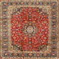 thumbnail image 1 of Ahgly Company Machine Washable Indoor Square Traditional Tomato Red Area Rugs, 5' Square, 1 of 7