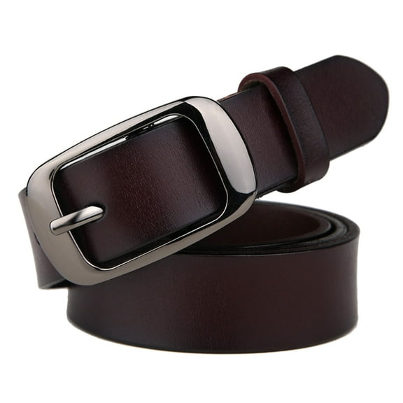Belt Women Belts for Jeans Sturdy Buckle Belt Women Accessories Belt Ladies Women's Man Size 3 Coffee