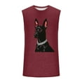 thumbnail image 4 of Camiseta sin mangas de cuello redondo para hombre, informal, a la moda, con estampado, deportiva, de poliéster, 4 of 5