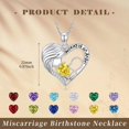 thumbnail image 5 of Taioiat Miscarriage Gifts Mommy of An Angel Necklace for Women Mom White Gold Plated Heart Pendant with November Birthstone Loss of Pregnancy Sympathy Jewelry Mothers Day Memorial Gift, 5 of 7