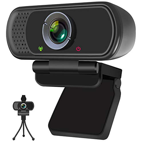 Computer Video Webcam for Gaming Conferencing Skype Xbox PC Laptops Mac and Desktop Streaming USB Web Camera with Built-in Microphone Full HD 1080P Webcam with Tripod 