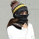 thumbnail image 2 of Guardurnaity Conjunto de gorro de punto de invierno extra grueso y cálido, bufanda segura y agradable para la piel, gorro de invierno grueso y Sombreros Azul, 2 of 6