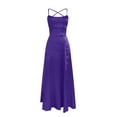 thumbnail image 5 of Viikei Summer Dresses for Women Clearance under $10 Summer Dresses 2025 Women's Temperament,Elegant Knitted Split,Fashionable,Sexy,One-word Collar,Slim Tube Top,Sleeveless Midi Skirt, 5 of 6