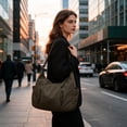 thumbnail image 6 of Byujiro Lightweight Multi-Pocket Shoulder Tote Bag Casual Commuter Purse Adjustable Strap Everyday Handbag for Work, Travel and Errands, 6 of 8