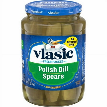 Vlasic Polish Dill Pickle Spears 24 OZ - Pack of 2