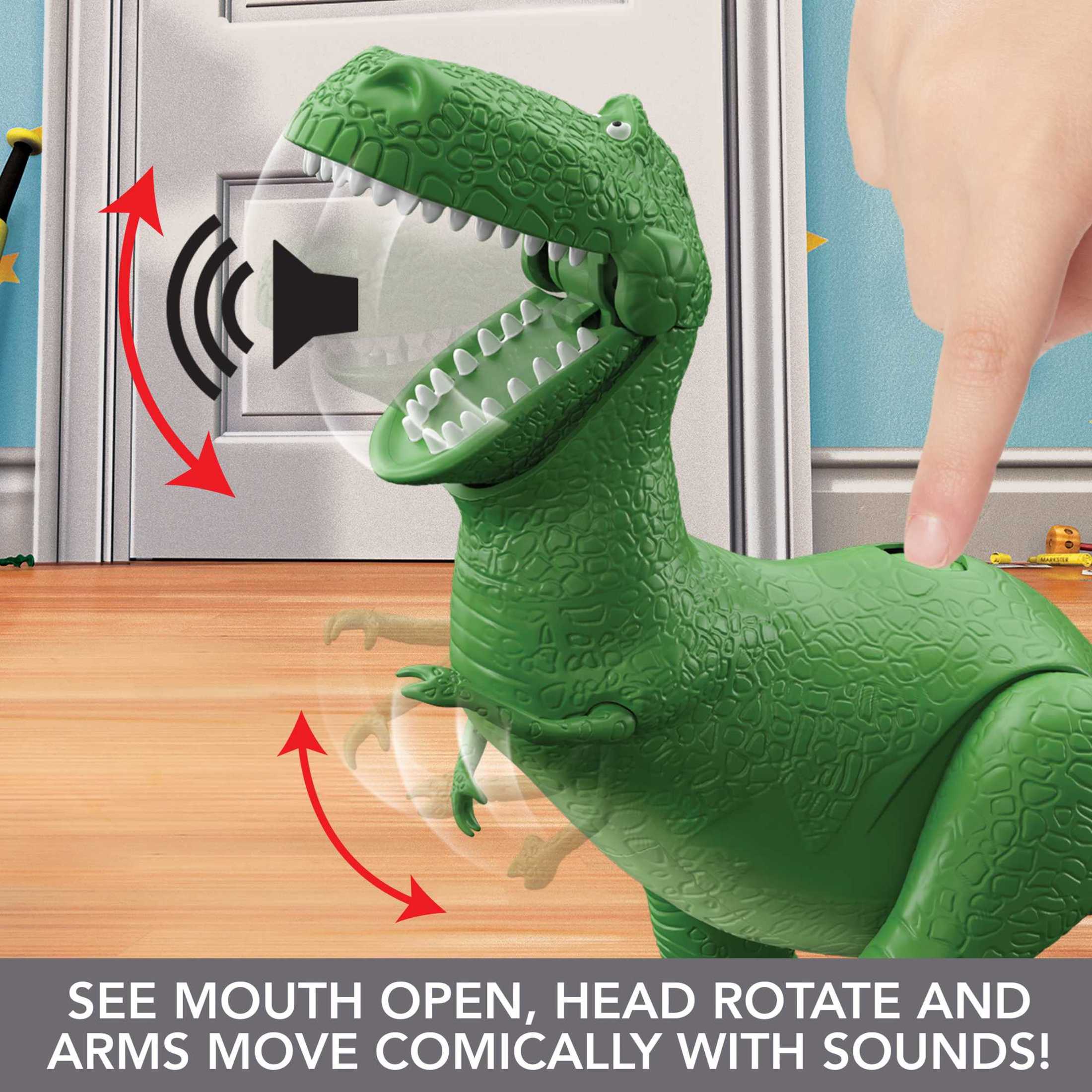 Disney Pixar Toy Story Roarin' Laughs Rex Dinosaur Figure photo 4