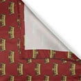thumbnail image 3 of Ambesonne Royal Kitchen Curtains, Nobility Sign Crown Pattern, 55"x45", Earth Yellow Ruby, 3 of 3