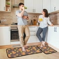thumbnail image 6 of SKYSONIC Autumn Cute Squirrel Kitchen Rugs Set of 2, Maple Leaf Fall Floor Runner Area Rug Washable Carpet Mat Perfect for Living Room Bedroom Entryway, 6 of 7