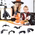 thumbnail image 3 of Juguete colgante de Halloween con forma de murciélago, animal realista, de látex, 3 of 4