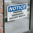 thumbnail image 4 of (2 Pack) Propane Emergency Shutoff Switch OSHA Notice Sign 24 Inch X 18 Inch Vinyl Label Decal Sticker Weather Resistant, UV Protected for Workplace, Business, and Construction Site,, 4 of 7
