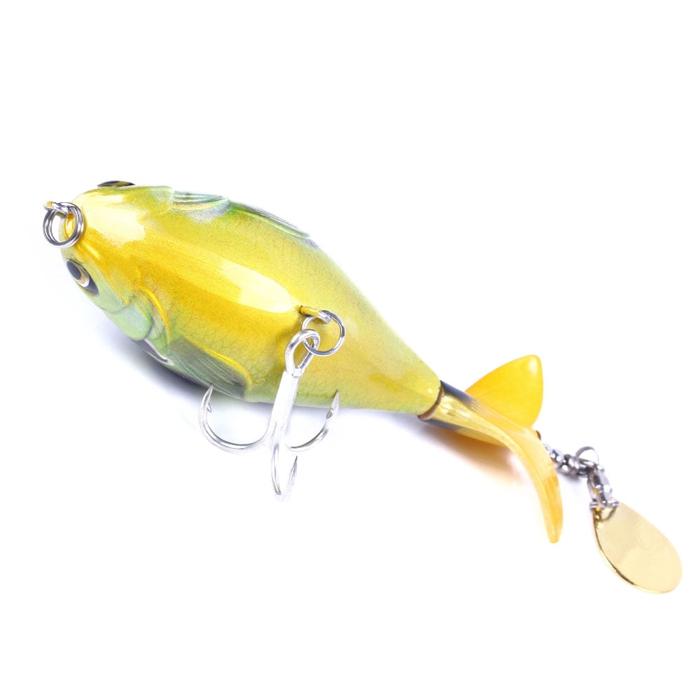 HENGJIA  Fishing Lures, Topwater Floating Rotating with Sequins Tail Artificial Hard Bait Fishing Lures Swimbaits Slow Sinking Hard Lure Fishing Tackle Kits