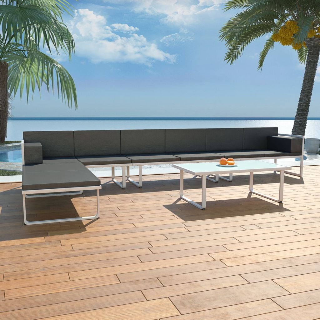 garden lounge set aluminium