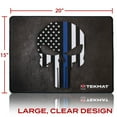 thumbnail image 3 of TekMat Ultra Premium Gun Cleaning Mat - 20" X 15" - Punisher Blue Line, 3 of 6