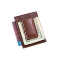 thumbnail image 2 of Bey-Berk International  Brown Leather Magnetic Money Clip & Wallet with ID Window, 2 of 3
