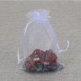 thumbnail image 4 of Paquete de 100 bolsas blancas, bolsas de malla de 4 x 6 pulgadas, bolsas de regalo con cordón, bolsas de joyería para dulces, recuerdos de boda, Navidad, 4 of 5
