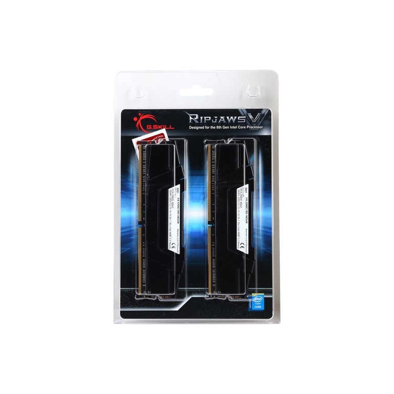 Kit RAM G.Skill Ripjaws 4 Series - DDR4 - 8 Go (2x4 Go) - 3200MHz - F4-3200C16D-8GRB - Occasion