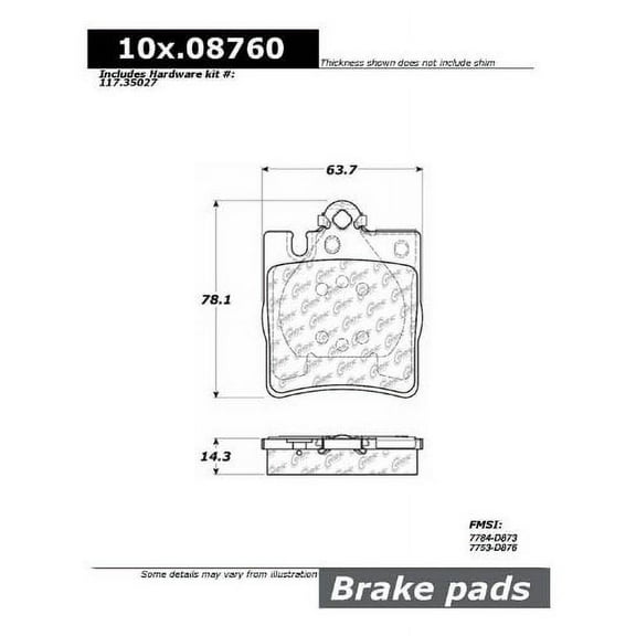 Centric Parts - Ceramic Pads