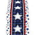 thumbnail image 2 of Guodhu Star Pattern Linen Table Runner for 4th of July, Patriotic Dining Decor for Independence Day Memorial Day Parties, Durable Holiday Table Accent for Indoor Outdoor Use(Multicolor I), 2 of 6