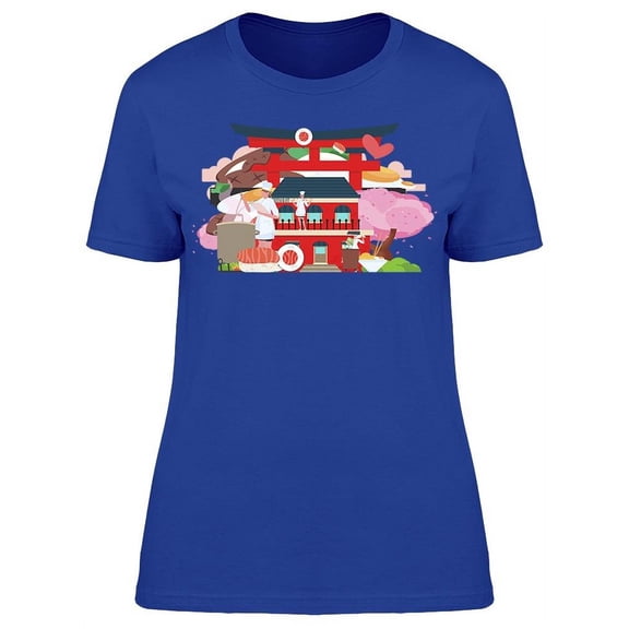 Noodles Restaurant Building T-Shirt Women -Image by Shutterstock, Female Medium