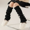 thumbnail image 4 of Kids Leg Warmers Christmas Winter Leg Warmers Knit Solid Color Leg Warmers Xmas High Leg Warmers for Teen Girls, 4 of 5