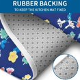 thumbnail image 4 of Pioneer Flower Floral Print Pattern Bathroom Rugs Sets 3 Piece,Toilet Cover Set,Absorbent Non Slip Bathroom Mats Sets with U-Shaped Contour Rug Toilet Rug Set, 4 of 5