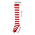 thumbnail image 3 of JAJAHO Kids Girls Halloween Socks Striped Thigh High Socks Over The Knee Long Stockings 6-12Y, 3 of 4