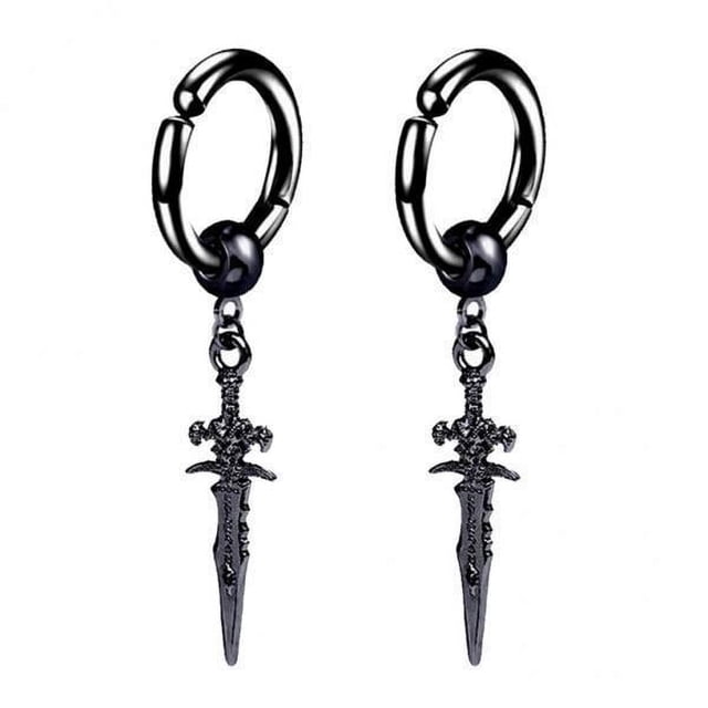 Juego de 2 a 6 aretes de Acero inoxidable jinwen colgantes largos 2 piezas
