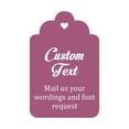 thumbnail image 1 of 100 PCS Custom Made Hang Tags Personalized Wedding Favor Thank You Gift Tags, 1 of 1
