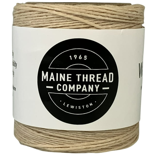 Maine Thread Cordon en Poly Ciré 0,035 Pouces 3 Plis - Naturel