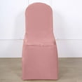 thumbnail image 5 of BalsaCircle 100 Dusty Rose Solid Polyester Banquet Chair Covers Slipcovers Party Linens, 5 of 8
