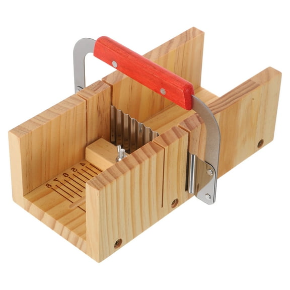 OUNONA 1Set Wooden Soap Cutter with Dual Slot Design for Smooth DIY Soap Cutting
