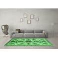 thumbnail image 3 of Ahgly Company Indoor Rectangle Abstract Emerald Green Modern Area Rugs, 3' x 5', 3 of 4