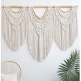 thumbnail image 1 of Colgante de Pared de Macramé, Tapiz de Macramé para Colgar en La Pared, Tapiz de Hojas Tejidas A Mano Bohemio, Decoración Tejida Bohemia para Apartamento, Galería, Sala de Estar, 1 of 9