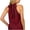 Wine, variant on Women'S Sleeveless Halter Top,Halter Solid Color Undershirt Shirts Summer Casual Elegant Business Work Sleeveless Top Breathable Sleeveless