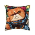 thumbnail image 1 of ZNDUO Throw Pillow, 16"x16" Bed Pillow and Couch Pillows - Indoor Decorative Pillows，Cat Case Throw Pillow, 1 of 8
