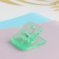 thumbnail image 4 of 10Pcs Square Paper Clip Acrylic Paper Clamps File Organiser Clip for Craft Food Bag Document Receipt Photo Organization Yellow, 4 of 5
